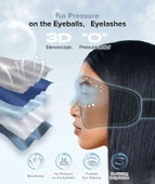 TOPOINT Uyku Kulaklıkları Bluetooth 3D Uyku Maskesi - Lacivert (Kadife) thumbnail 2