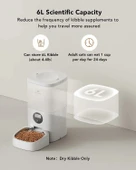 PETLIBRO Özel Besleme Programıyla, Otomatik Maması Dağıtıcısı 6L - Şeffaf thumbnail 3