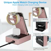 Tacelary 8'i 1 arada 100W Alüminyum Alaşımlı Şarj İstasyonu - Pembe thumbnail 3