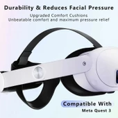 Saqico Meta Quest 3 için Ayarlanabilir Kafa Bandı - Sadece Aksesuar thumbnail 2
