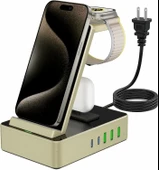 Tacelary 8'i 1 arada 100W Alüminyum Alaşımlı Şarj İstasyonu - Sarı thumbnail 1