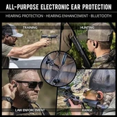 ISOtunes Sport ADVANCE BT Atış Kulaklıkları: Bluetooth İşitme Koruması - Siyah thumbnail 2