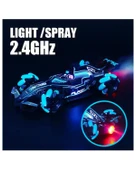Ctoys Uzaktan Kumandalı Full Fonksiyonlu Şarjlı Formula 1 Arabası Buharlı Işıklı Mor A8863148 thumbnail 5