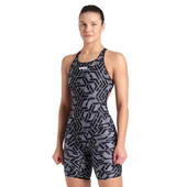 Arena Printed Full Body Kadın Siyah Yüzücü Mayosu 007909500 thumbnail 1