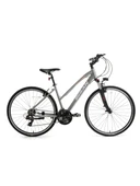 Bisan TRX 8200 700C 45CM Şehir Bisikleti Metalik Gri Pembe thumbnail 1