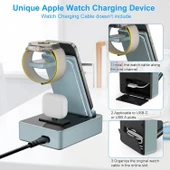 Tacelary 8'i 1 arada 100W Alüminyum Alaşımlı Şarj İstasyonu - Mavi thumbnail 4