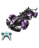 Ctoys Uzaktan Kumandalı Full Fonksiyonlu Şarjlı Formula 1 Arabası Buharlı Işıklı Mor A8863148 thumbnail 2