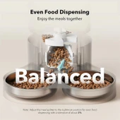 PETLIBRO İki Kedi ve Köpek İçin Otomatik Kedi Maması Dispenseri 5L - Beyaz thumbnail 3