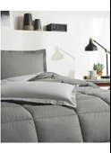 Özdilek %100 Pamuk (Çarşafı Lastikli) Çift Kişilik Yatak Seti-Colourist Kül Gri Silver thumbnail 3