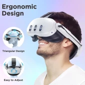 YOGES Pilli Kafa Bandı Meta Quest 3 için - Sadece Aksesuar thumbnail 4