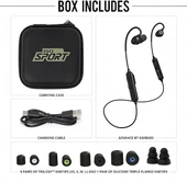 ISOtunes Sport ADVANCE BT Atış Kulaklıkları: Bluetooth İşitme Koruması - Siyah thumbnail 4