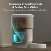 PETLIBRO Vakumlu Otomatik Kedi Besleyiciler, 8L/34 Bardak - Beyaz thumbnail 3