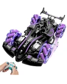 Ctoys Uzaktan Kumandalı Full Fonksiyonlu Şarjlı Formula 1 Arabası Buharlı Işıklı Mor A8863148 thumbnail 3