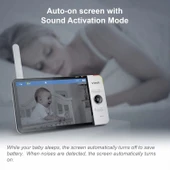 VTech VM919-2HD 2 Kameralı Video Monitörü, 15 Saat Video Akışı, 7 Inc thumbnail 4