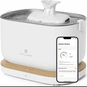 PETLIBRO Uygulama İzlemeli Kablosuz Pompalı Kedi Su Çeşmesi - Beyaz thumbnail 1