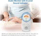 VTech DM1411 Sesli Bebek Telsizi ve Taşınabilir Emzik Çift Üniteli thumbnail 2