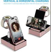 Tacelary 8'i 1 arada 100W Alüminyum Alaşımlı Şarj İstasyonu - Pembe thumbnail 4