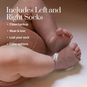 Owlet Aksesuarlı Kumaş Çorap - Dream Sock Bebek Telsizi için - Gül Kurusu thumbnail 3