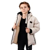 Cg Kids Gri Yandan Cepli içi kürklü Unisex Mont thumbnail 1