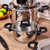 Emsan Experto 14 Parça Granit - Çelik Tencere Çeyiz Seti thumbnail 2