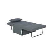 Cube Katlanır Yataklı Puf - Koyu Gri 96x189x42.5 / 96x168x92.5 cm thumbnail 6