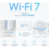 TP-Link Deco BE65 (3-Pack) | Wi-Fi 7 Mesh Sistemi | BE9300 Mbps | Fiber Uyumlu | Üç Bant | AI-Roaming | 2.5 Gbps Port | 6 GHz | 200 Cihaz | WPA3 | VPN | Mobil Uygulama ile Kolay Kurulum thumbnail 5