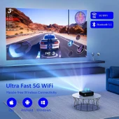 NexiGo PJ20 WiFi ve Bluetooth Özellikli Dış Mekan Film Projektörü thumbnail 3