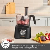 Karaca Mastermaid Power 10 In 1 Mutfak Robotu Black thumbnail 5