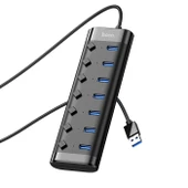 Hoco HB40 7xUSB 3.0 Anahtarlı USB Hızlı Şarj ve Veri Okuyucu thumbnail 1