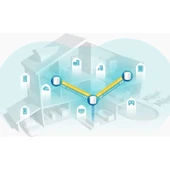 TP-Link Deco X60 (3-Pack) | Wi-Fi 6 Mesh Sistemi | AX5400 Mbps Hız | Fiber Uyumlu | Çift Bant | Gigabit Port | 150 Cihaz | 650 m² Kapsama | WPA3 | Mobil Uygulama ile Kolay Kurulum thumbnail 4