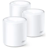 TP-Link Deco X60 (3-Pack) | Wi-Fi 6 Mesh Sistemi | AX5400 Mbps Hız | Fiber Uyumlu | Çift Bant | Gigabit Port | 150 Cihaz | 650 m² Kapsama | WPA3 | Mobil Uygulama ile Kolay Kurulum thumbnail 1