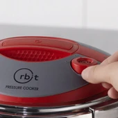 Karaca Orbit Indüksiyon Tabanlı Düdüklü Tencere Seti 6+8 L Kırmızı thumbnail 4