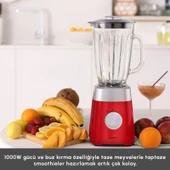 Karaca Multiblend Smoothie Blender Kırmızı 1000W thumbnail 3