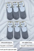 Kadın Çorap (6 Çift) Nefes Alan Terletmez Kaliteli Pamuklu Babet Çorap thumbnail 8