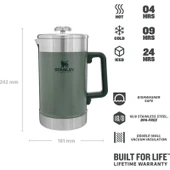 Stanley Klasik French Press Termos 1.4 LT thumbnail 4