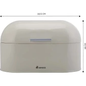 Karaca Dustin Ekmek Kutusu Cream thumbnail 2