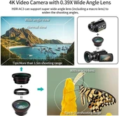 ORDRO AC3 1080P 60FPS IR Gece Görüşü - 4K Kamera Video Kamera thumbnail 2