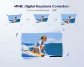 WiMiUS P60 480 ANSI Lümen Taşınabilir Projektör - Toz Korumalı thumbnail 4