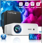 WiMiUS W7 Yerel 1080P Projektör 4K Destekli - 5G WiFi Bluetooth thumbnail 1