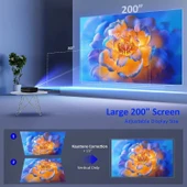 NexiGo PJ20 WiFi ve Bluetooth Özellikli Dış Mekan Film Projektörü thumbnail 2