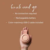 Hatch Rest Go - Taşınabilir Ses Makinesi - Bebek Uyku Emziği - Şeftali Rengi thumbnail 4