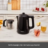 Karaca Mega Tea 1501 Cam Çay Makinesi Black 1500 W thumbnail 5