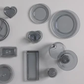 Karaca Glory Cam Antrasit Çerezlik 10 cm thumbnail 2