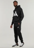 Adidas M Bl Fl Hd Erkek Sweatshirt Siyah IN6159 thumbnail 2