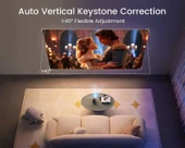 WiMiUS Pico Taşınabilir Projektör, WiFi-Bluetooth, 360 Derece Hoparlö.r thumbnail 4