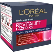 L'Oréal Paris Revitalift Lazer X3 Yoğun Yaşlanma Karşıtı Gece Bakım Kremi thumbnail 2