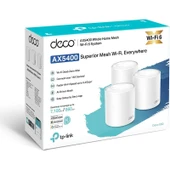 TP-Link Deco X60 (3-Pack) | Wi-Fi 6 Mesh Sistemi | AX5400 Mbps Hız | Fiber Uyumlu | Çift Bant | Gigabit Port | 150 Cihaz | 650 m² Kapsama | WPA3 | Mobil Uygulama ile Kolay Kurulum thumbnail 3