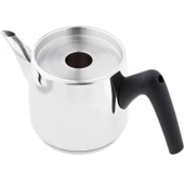 Jumbo Lizbon Midi 2 Parça Paslanmaz Çelik Isıya Dayanıklı Ergonomik Saplı Çaydanlık Seti thumbnail 3