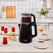 Karaca Mega Tea 1501 Cam Çay Makinesi Black 1500 W thumbnail 1