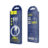 Hoco X25 3in1 Şarj ve Data Kablosu 1m thumbnail 3